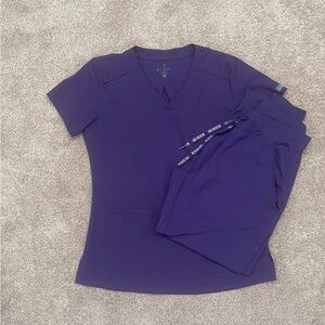 Med Couture Purple Scrub Set